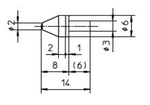 Immagine di Diamond Indenter Vickers HV0,01