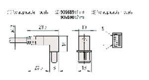 Immagine di Cavo Digimatic piatto a gomito