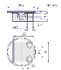 Immagine di Fondello con asola per comparatori ID-C e ID-F