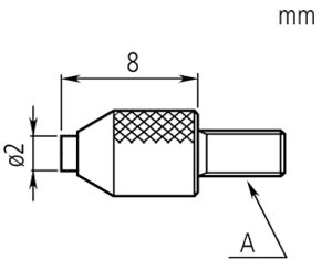 Immagine di Punta tastatrice speciale in metallo duro  Ø 10 mm