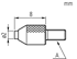 Immagine di Punti di contatto filetto metrico per comparatori a quadrante   con punta in rubino Ø 25 mm
