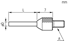 Immagine di Punta tastatrice speciale per comparatori (filetto metrico)