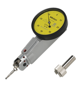 Immagine di Comparatore a leva con testa ruotabile di 360°Sistema di movimentazione centrale e bidirezionale, per l'inversione automaticadella direzione di misura.Ghiera ruotabile per un facile azzeramento.Cuscinetti montati su rubini, ingranaggi e pignoni costruiti con estrema accuratezza,garantiscono movimenti fluidi, silenziosi e misurazioni rapide e precise.