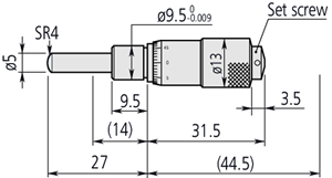 Immagine di 0-.50"" MICROMETRO TESTI