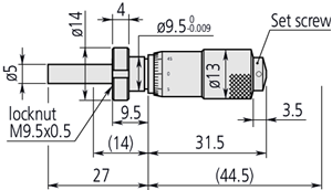 Immagine di Testina micrometrica standard 0,5 - 0"