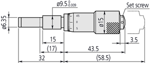 Immagine di Testina micrometrica 0,5 - 0 "