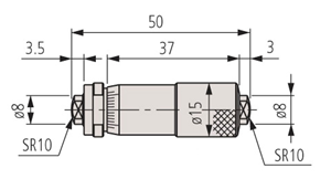 Immagine di Micrometro  tubolare per interni, in esecuzione fissa  2" - 3"