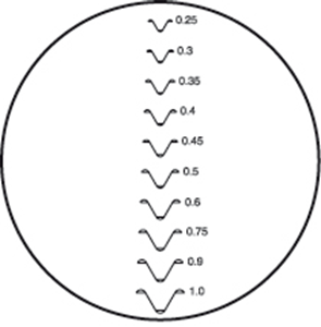 Immagine di Reticolo per oculare filetto metrico passo 0.25 – 1.0