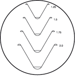 Immagine di Reticolo per oculare filetto metrico passo 1.25 – 2.0