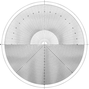 Immagine di Disco reticolare per proiettore di profili  Ø 250 mm