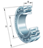 Immagine di Cuscinetto orientabile a rulli - 22318-E1-XL-T41D