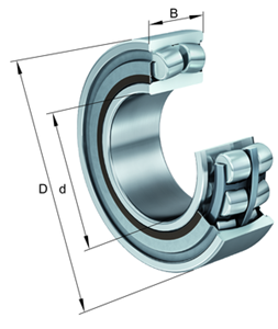 Immagine di Cuscinetto orientabile a rulli - WS22206-E1-XL-K-2RSR