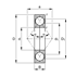 Immagine di Cuscinetto a sezione costante - QJ205-XL-MPA