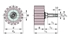 Immagine di Ruota dentata di lubrificazione - ARCALUB-X.PINION-MD2,0-Z17-B20-G-G