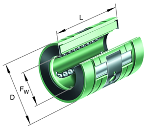 Immagine di Cuscinetto a sfere lineare - KNO50-B-PP