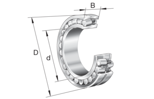 Immagine di Cuscinetto orientabile a rulli - 22232-E1A-XL-K-2RSR-M