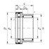 Immagine di Cuscinetto radiale a rullini ed assiali a rulli cilindrici - NKXR15-Z-XL