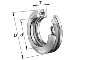 Immagine di Cuscinetto assiale a sfere - 53201