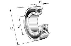 Immagine di Cuscinetto radiale orientabile a sfere - 2306-2RS-TVH