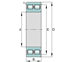 Immagine di Cuscinetto radiale a rulli cilindrici - NN3013-D-TVP-SP-XL