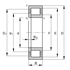 Immagine di Cuscinetto radiale a rulli cilindrici - NUP319-E-XL-TVP2