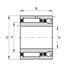 Immagine di Cuscinetto a rullini ed assiale a sfere a contatto obliquo - NKIA5910-XL