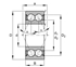 Immagine di Cuscinetti a sezione sottile - 3200-BB-2Z-TVH