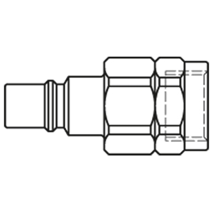 Immagine di Raccordo rapido in materiale termoplastico con profilo Parker, Serie 48 48SBIW21FVP