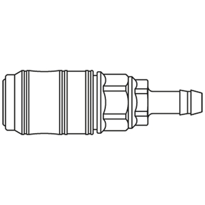 Immagine di Raccordo rapido in materiale termoplastico con profilo Parker, Serie 48 48KBTF06FVPB