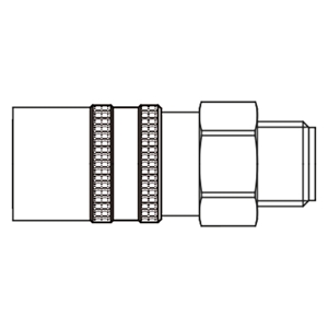 Immagine di Raccordo rapido con profilo internazionale, Serie 86/87/88 88KAAW21MVX