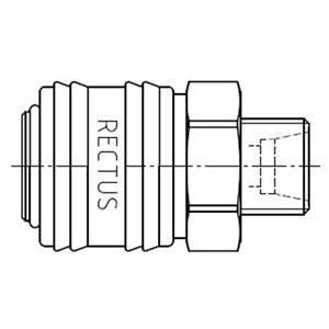 Immagine di Accoppiamento rapido di base con profilo europeo, serie 26 26KAAD22MPX