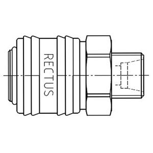 Immagine di Accoppiamento rapido di base con profilo europeo, serie 26 26KFAD16MPX