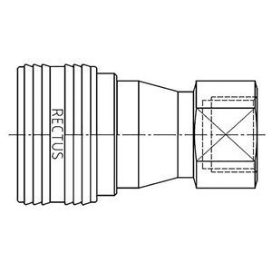 Immagine di Raccordo rapido con profilo ISO 7241-1 Serie B, Serie 70 76KFIW33MPX