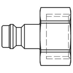 Immagine di Raccordo rapido con profilo diffuso in tutto il mondo, Serie 21 21SFIM12MXX