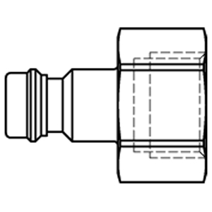 Immagine di Raccordo rapido di sicurezza con profilo diffuso in tutto il mondo e bloccaggio di sicurezza aggiuntivo, Serie 21 21SSIW10MXX