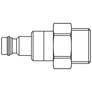 Immagine di Raccordo rapido di sicurezza con profilo diffuso in tutto il mondo e bloccaggio di sicurezza aggiuntivo, Serie 21 21SDAW10MPN