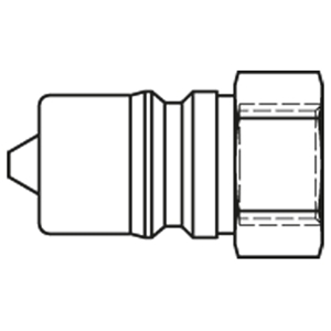 Immagine di Raccordo rapido in materiale termoplastico con profilo ISO 7241-1 Serie B, Serie 70 71SBIW10DPX