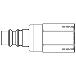 Immagine di Raccordo rapido di sicurezza di alta qualità con profilo Parker e bloccaggio di sicurezza aggiuntivo, Serie 25 25SDIW13MPN