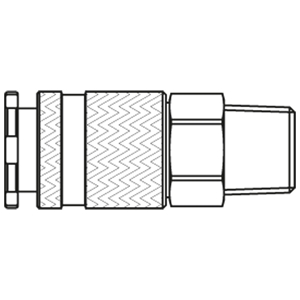 Immagine di Safety Quick Coupling with Parker Profile and Additional Safety Locking, Series 28 28KSAK21SPN