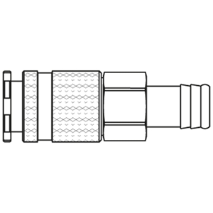 Immagine di Safety Quick Coupling with Parker Profile and Additional Safety Locking, Series 28 28KSTF13SPN