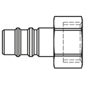 Immagine di Safety Quick Coupling with Parker Profile and Additional Safety Locking, Series 28 28SSIW21SXN