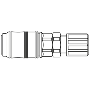 Immagine di Raccordo rapido in materiale termoplastico con profilo Parker, Serie 48 48KBKP12FVP