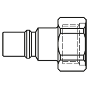 Immagine di Raccordo rapido in materiale termoplastico con profilo Parker, Serie 48 48SFIW13DPXB