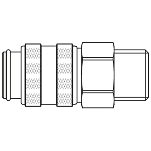 Immagine di Raccordo rapido di alta qualità, Serie 50 50KAAW10MPXS