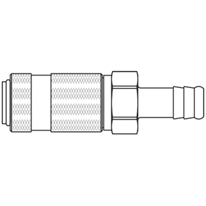 Immagine di Premium Quick Coupling with German Industrial Profile, Series 51 51KBTF06SPN