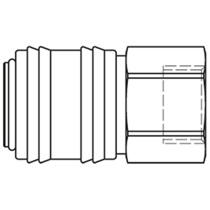 Immagine di Raccordo rapido di base con profilo ISO 6150 B, Serie 24 24KAIW13MPX