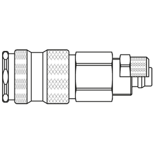 Immagine di Raccordo rapido di alta qualità con profilo europeo, Serie 25 25KAKO08EVX