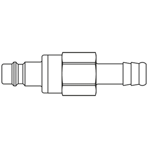 Immagine di Raccordo rapido di alta qualità con profilo europeo, Serie 25 25SBTF06MPX