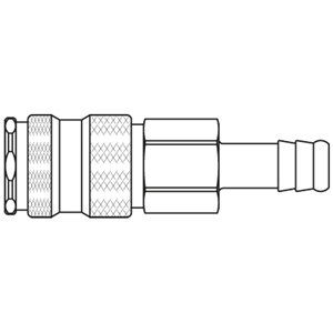 Immagine di Raccordo rapido di alta qualità con profilo europeo, Serie 25 25KBTF06BPX