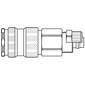 Immagine di Raccordo rapido di alta qualità con profilo europeo, Serie 25 25KBKO10BPX